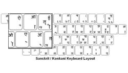 Sanskrit Language Keyboard Labels