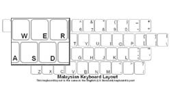 Malaysian Language Keyboard Labels