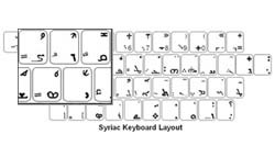 Syriac Language Keyboard Labels