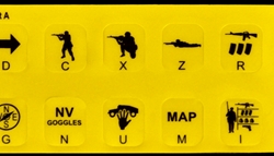 Virtual Battlestation Desktop Trainer Infantry Controls Keyboard Labels