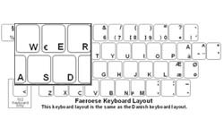 Faeroese Language Keyboard Labels