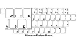 Lithuanian Language Keyboard Labels