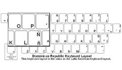 Dominican Republic (Spanish) Language Keyboard Labels