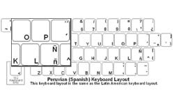 Peruvian (Spanish) Language Keyboard Labels