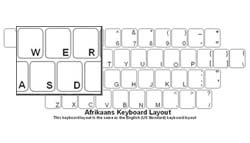 Afrikaans Language Keyboard Labels