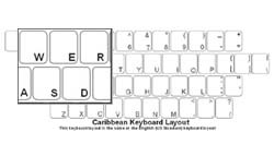 Caribbean Language Keyboard Labels