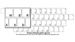 Hausa (Nigeria) Language Keyboard Labels