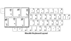 Marathi Language Keyboard Labels