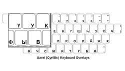 Azeri (Cyrillic) Language Keyboard Labels