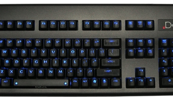 Deck Legend 105 Linear Blue Backlit Keyboard - Ice