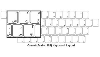 Omani (Arabic) Language Keyboard Labels