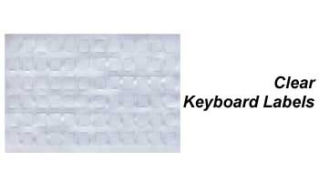 Transparent Data Cover Keyboard Labels