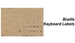 Braille Keyboard Labels